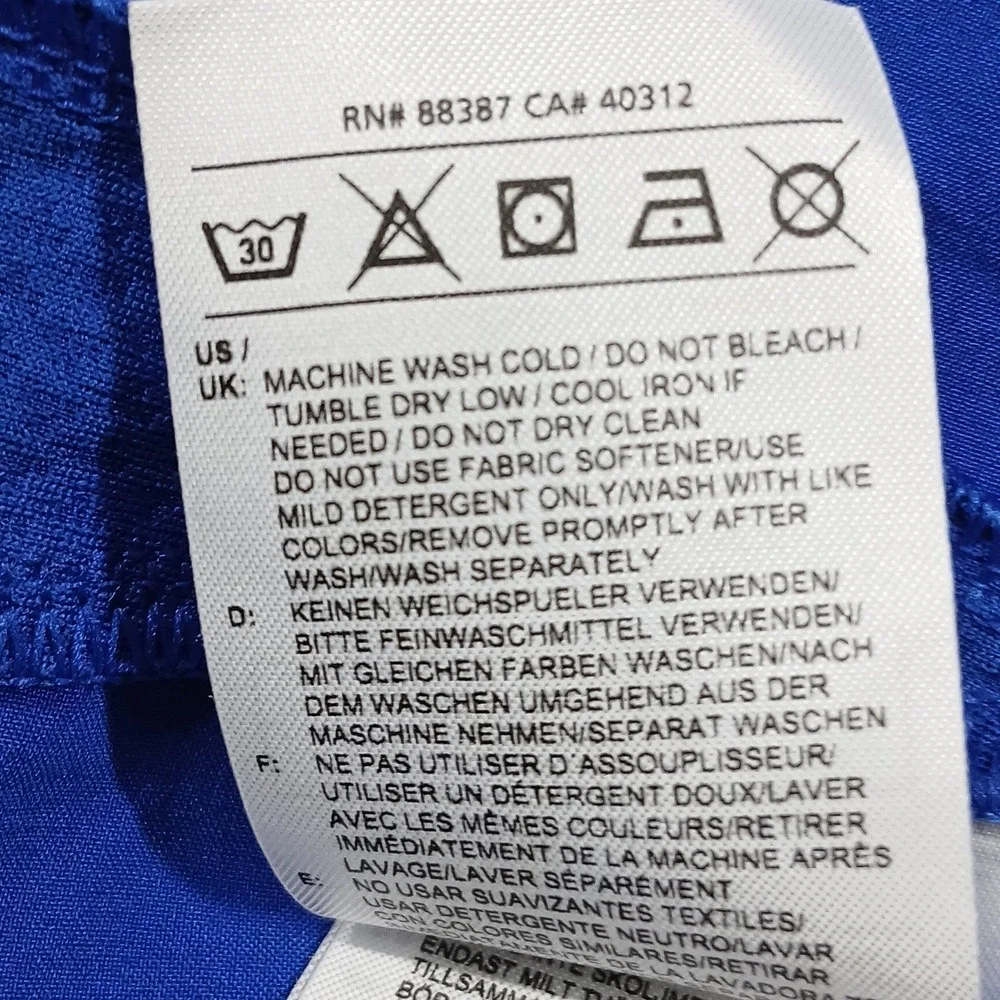 Adidas HG7477‎ Short Sleeve Performance Polo Shirt Mens XLT Blue EUC